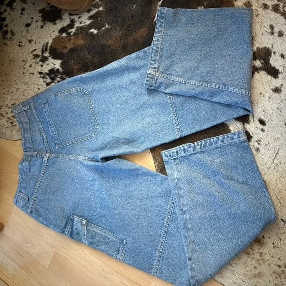 RAG & BONE Miramar Nora Cargo Pants Sweatpant Jeans Celeste Size 25 - Picture 7 of 9